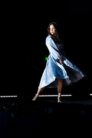 Students show off their fashion designs at the fashion show