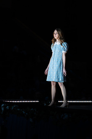 Students show off their fashion designs at the fashion show