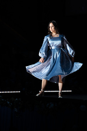 Students show off their fashion designs at the fashion show