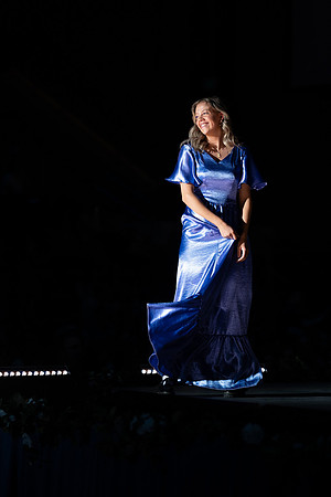 Students show off their fashion designs at the fashion show