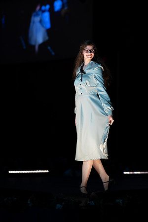 Students show off their fashion designs at the fashion show