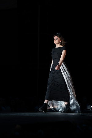 Students show off their fashion designs at the fashion show