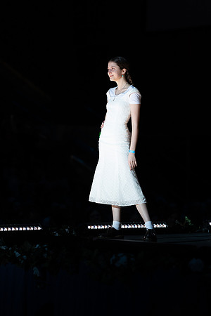 Students show off their fashion designs at the fashion show