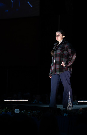 Students show off their fashion designs at the fashion show