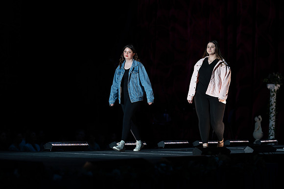 Students show off their fashion designs at the fashion show