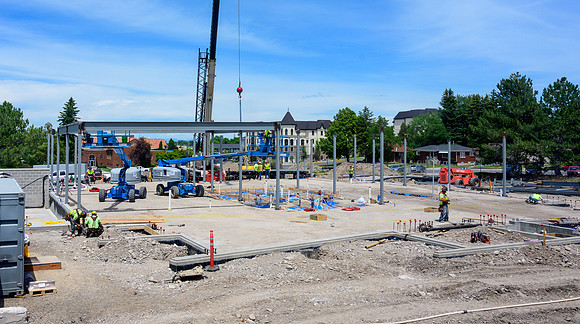 Work continues on the new Ceramics Lab.