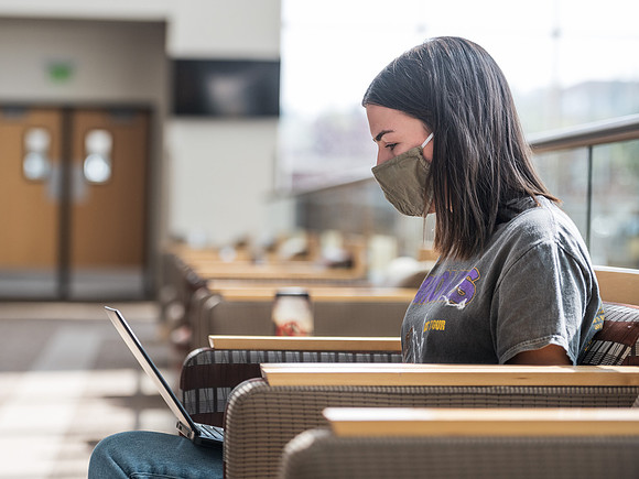 Students stay safe wearing masks and social distancing during the first day of school.