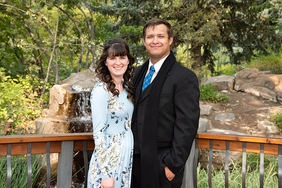 Students going to church on campus.