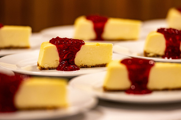 Students gather for a formal dinner, to celebrate a semester of success.