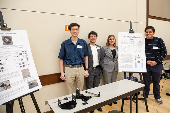 Students present their research at the R&CW Conference.