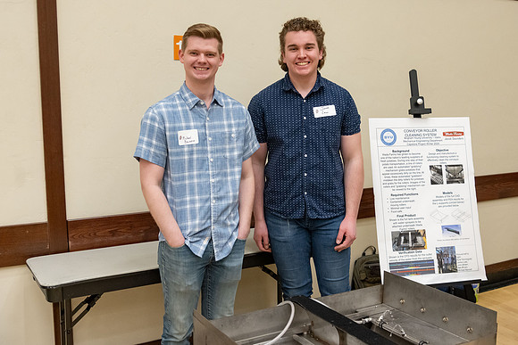 Students present their research at the R&CW Conference.