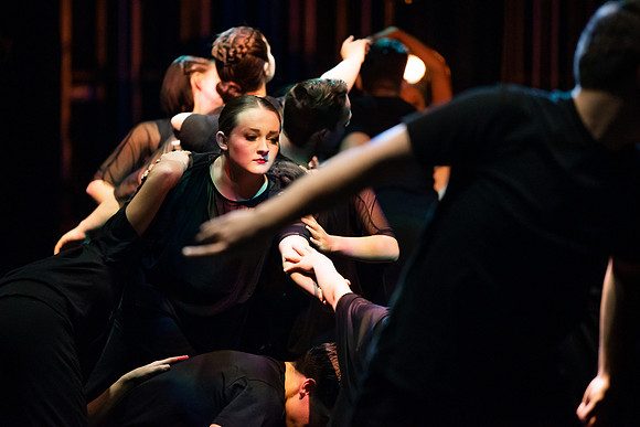 BYUI students dance in the multi-style performance, Extravadance.