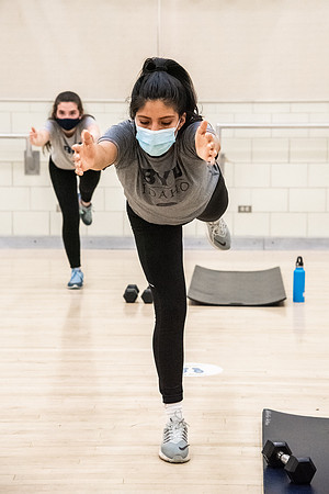 Students Participating in  HIIT fitness class- Sept 2020