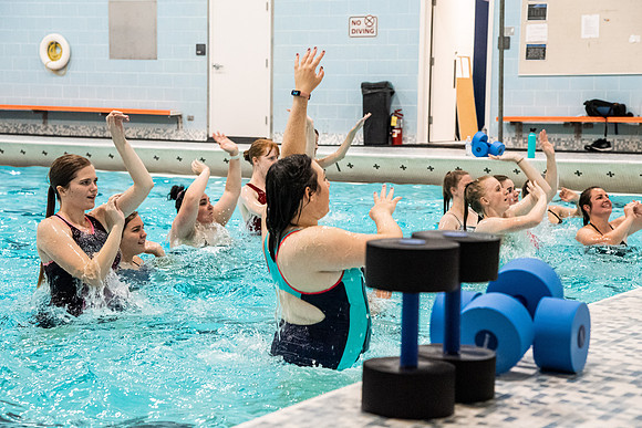 Students Participating in Water Aerobics - Sept 2020