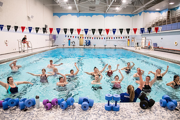 Students Participating in Water Aerobics - Sept 2020
