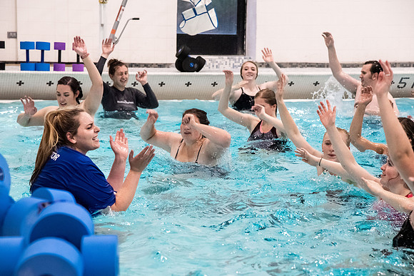 Students Participating in Water Aerobics - Sept 2020