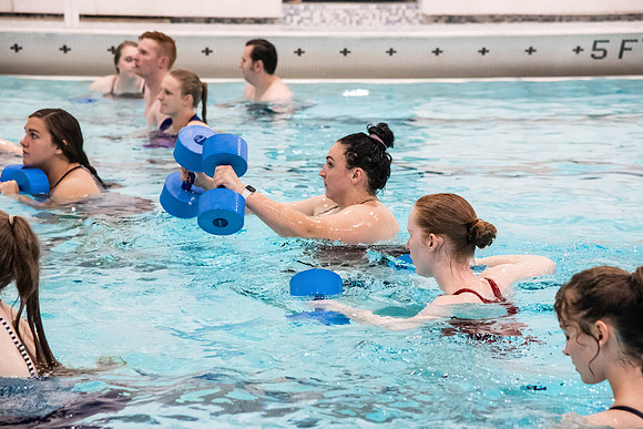 Students Participating in Water Aerobics - Sept 2020