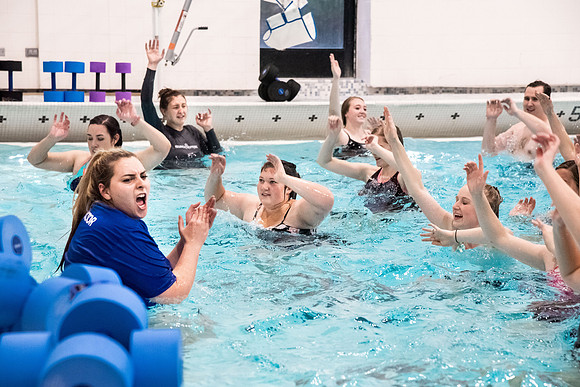 Students Participating in Water Aerobics - Sept 2020