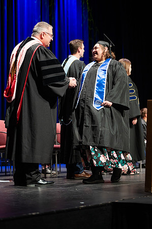 Graduates during convocation for the College of Academic Success & Interdisciplinary Studies. Speakers: Kevin Brower, Jenna Kate Wilson, Tyler Christensen