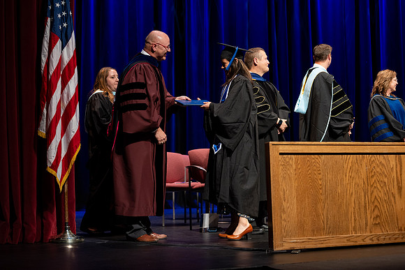 Graduates during convocation for the College of Academic Success & Interdisciplinary Studies.