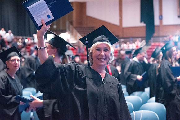 Graduates during Interdisciplinary Studies convocation.