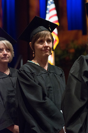 Students show their appreciation to those who supported them throughout their education at the commencement ceremony. Photo by Ryan Chase