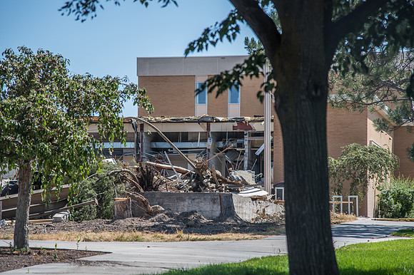 BYU-Idaho Kirkham building demolition. Summer Term