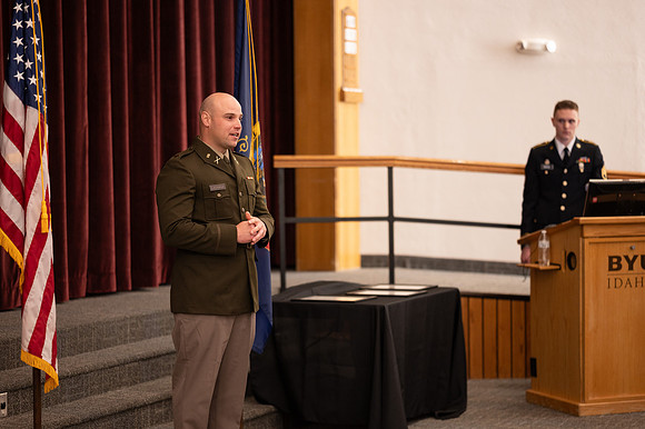 BYUI Army Reserve Officer Training Corps Fall Commissioning for CDT. Nathan Adams CDT. Seth Gohenert CDT. Greg Lachaga.