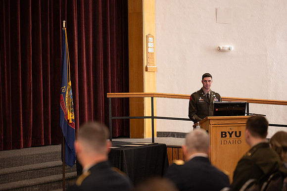 BYUI Army Reserve Officer Training Corps Fall Commissioning for CDT. Nathan Adams CDT. Seth Gohenert CDT. Greg Lachaga.