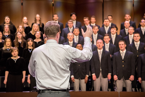 Men and women combined choir