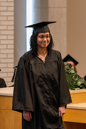 Students graduate from the College of Language and Letters, in the Taylor Building.