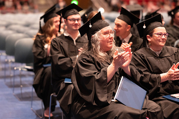 BYU- Idaho students participate in graduation