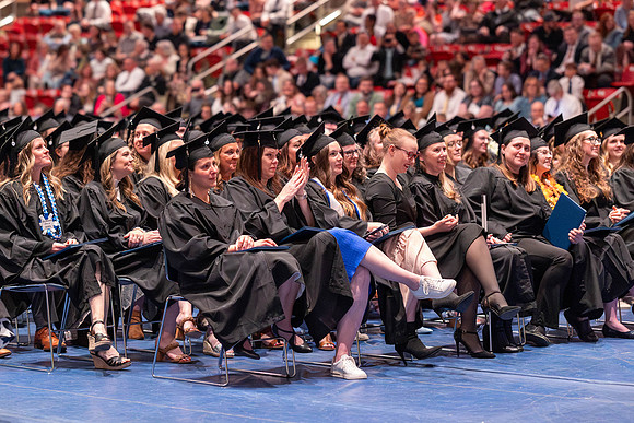 BYU- Idaho students participate in graduation