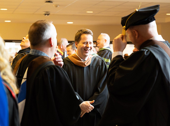 BYU- Idaho students participate in graduation