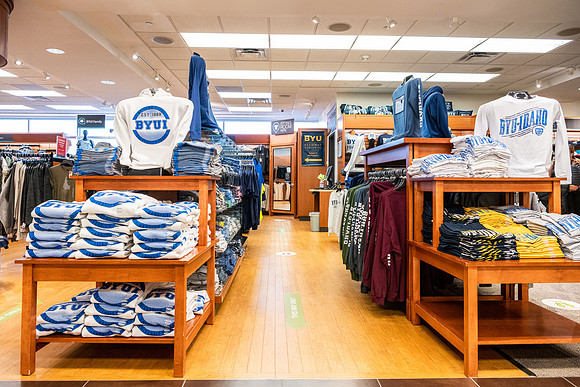 Photos of the interior of the Bookstore.
