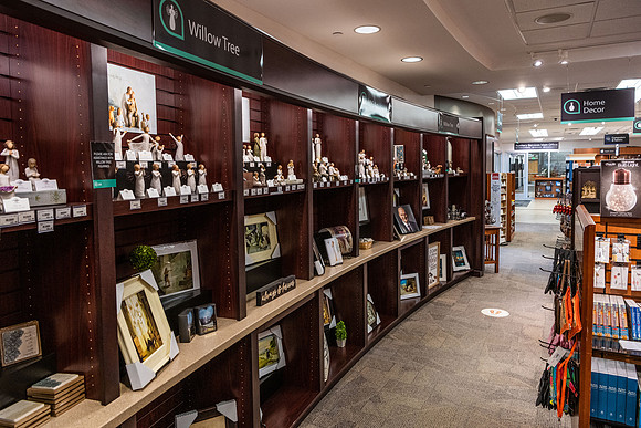 Photos of the interior of the Bookstore.