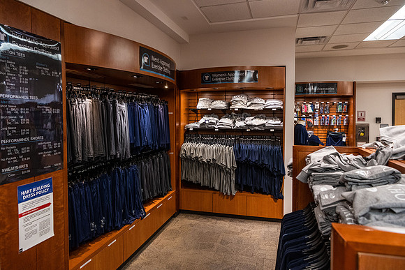 Photos of the interior of the Bookstore.