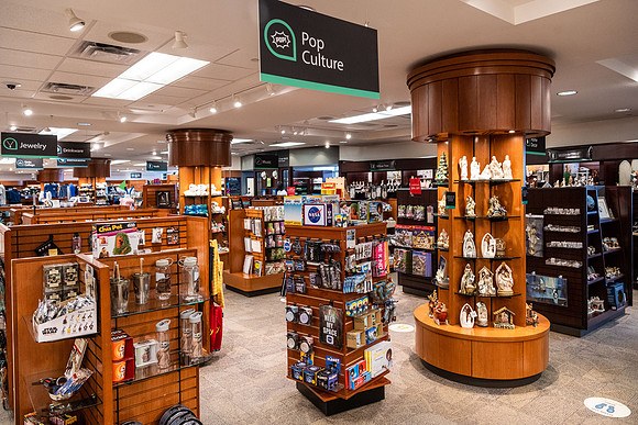 Photos of the interior of the Bookstore.
