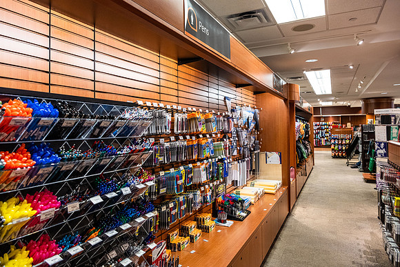 Photos of the interior of the Bookstore.