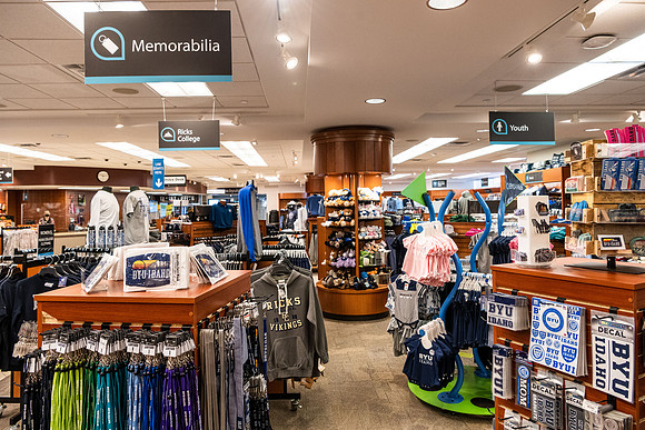Photos of the interior of the Bookstore.