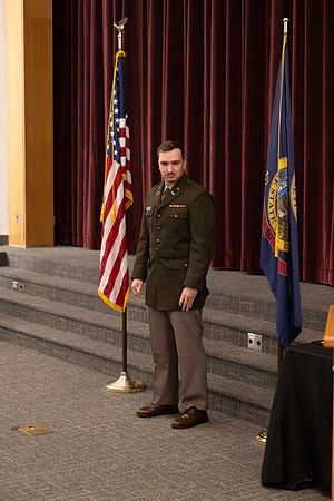 BYU-Idaho Army Reserve Officer Training Corps Fall Commissioning for Nathan Adams, Seth Gohnert and Greg Lachaga.