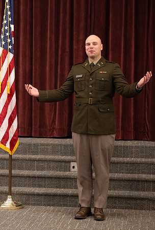 BYU-Idaho Army Reserve Officer Training Corps Fall Commissioning for Nathan Adams, Seth Gohnert and Greg Lachaga.