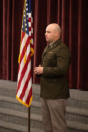 BYU-Idaho Army Reserve Officer Training Corps Fall Commissioning for Nathan Adams, Seth Gohnert and Greg Lachaga.