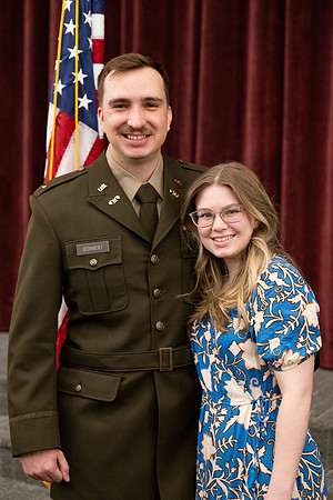 BYU-Idaho Army Reserve Officer Training Corps Fall Commissioning for Nathan Adams, Seth Gohnert and Greg Lachaga.