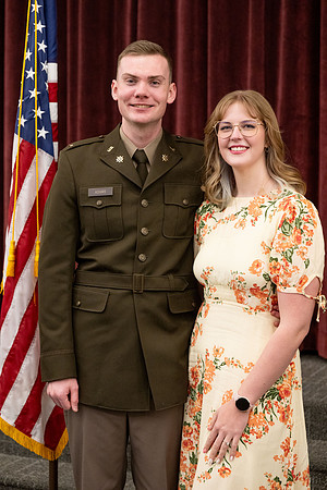 BYU-Idaho Army Reserve Officer Training Corps Fall Commissioning for Nathan Adams, Seth Gohnert and Greg Lachaga.