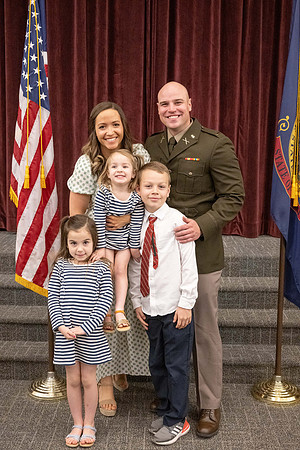 BYU-Idaho Army Reserve Officer Training Corps Fall Commissioning for Nathan Adams, Seth Gohnert and Greg Lachaga.