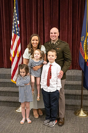 BYU-Idaho Army Reserve Officer Training Corps Fall Commissioning for Nathan Adams, Seth Gohnert and Greg Lachaga.