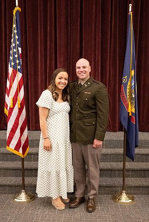 BYU-Idaho Army Reserve Officer Training Corps Fall Commissioning for Nathan Adams, Seth Gohnert and Greg Lachaga.