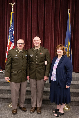 BYU-Idaho Army Reserve Officer Training Corps Fall Commissioning for Nathan Adams, Seth Gohnert and Greg Lachaga.
