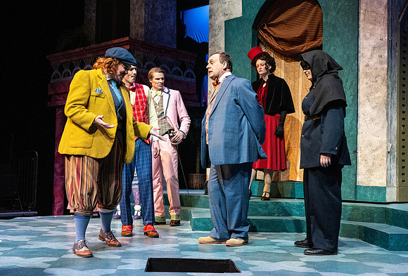 Dress rehearsal for Theater production, Comedy of Errors.